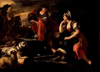 Jacob en Rachel bij de bron