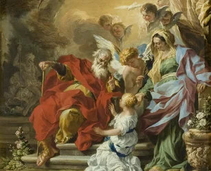 De opvoeding van de Maagd, ca. 1680