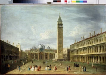 Het San Marcoplein in Venetië