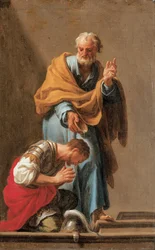 Sint-Petrus doopt de centurio Cornelius