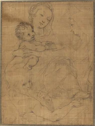Mystieke huwelijk van Sint-Catharina met Sint-Jerome