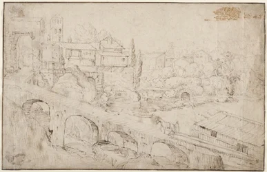 Gezicht op de Tiber