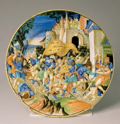 Bord met de Slag bij Roncevaux