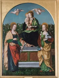 Madonna en Kind, St. Agatha en St. Agnes