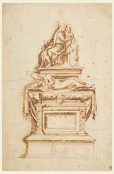 Ontwerp voor een Grafmonument voor een Medici Kardinaal