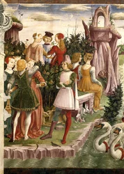 Allegorie van april: Triomf van Venus, 1468-1470