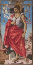Polittico Griffoni: Sint Johannes de Doper, ca. 1472-1473