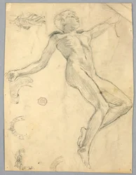 Schets van een vrouwelijke naakt