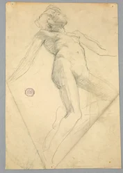 Schets van een vrouwelijke naakt