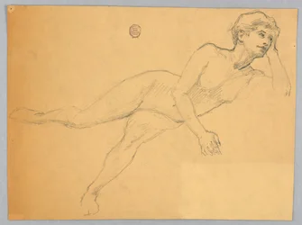 Schets van een Vrouwelijk Naakt