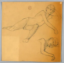 Studies van naaktfiguur