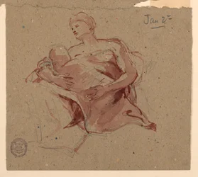 Studie voor "Liefdadigheid," St. Bartholomew