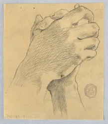 Studie van Gevouwen Handen