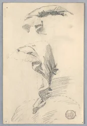 Studie van draperie
