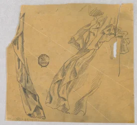 Studie van draperie