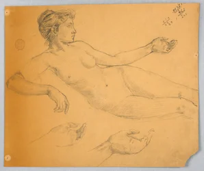 Studie van naaktfiguur