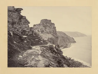 Lynton, Castle Rock, vanaf de North Walk