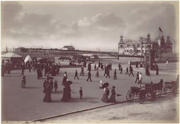 Rhyl. Het paviljoen en de pier