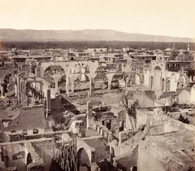 Ruïnes van de christelijke wijk, met de overblijfselen van de Griekse kerk, Damascus