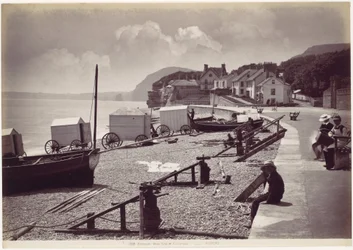 Sidmouth, westelijk uiteinde van de esplanade