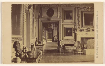 Warwick Castle - Groene en gouden salon