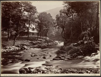Watersmeet, het huisje en de beken