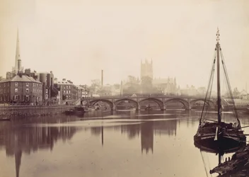 Worcester. Vanaf de Severn, 1870s