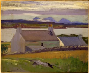 Schemering, Iona, Paps van Jura daarachter