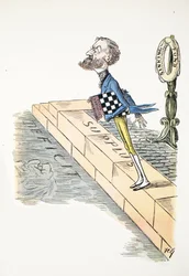 Hoofdletter F, illustratie uit Het Struwwelpeter Alfabet, vers door Harold Begbie (1871-1929)
