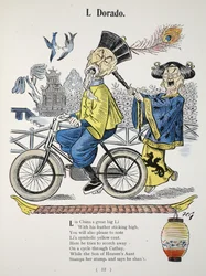 L Dorado, illustratie uit Het Struwwelpeter Alfabet, vers door Harold Begbie (1871-1929)