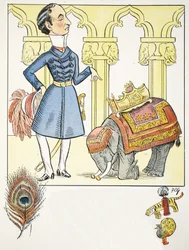 Ode van V, illustratie uit Het Struwwelpeter Alfabet, vers door Harold Begbie