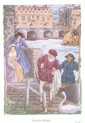 London Bridge (kleurenlitho)