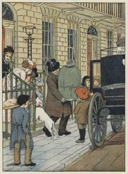 Londen: Homeward Bound! (kleurenlitho)