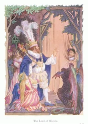De heer van wanbestuur (kleurenlitho)