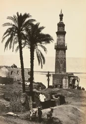 "Egypte en Palestina": uitzicht op Girgeh, Opper-Egypte