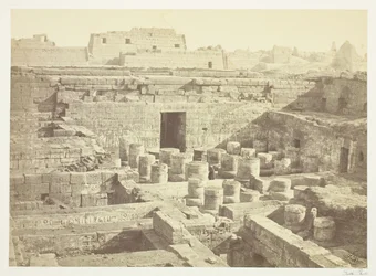 Nieuwe opgraving bij Medinet-Haboo, 1860, gedrukt 1862