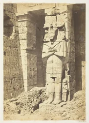 Osiride zuilen bij Medinet-Haboo