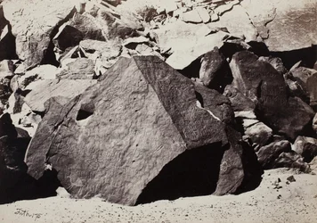 Sinaitische inscripties in Wadee El-Mukattab, 1860