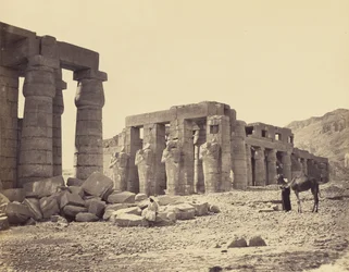 Het Ramesseum van El-Kurneh. Thebe. Tweede aanzicht