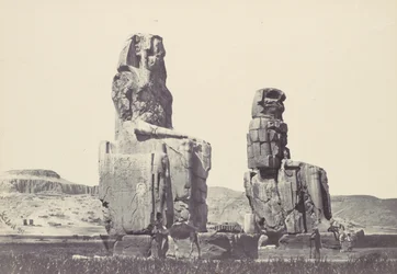 De Beelden van Memnon. Vlakte van Thebe