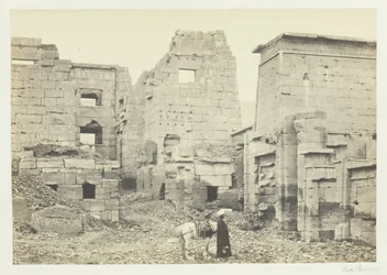 Het tempelpaleis, Medinet Haboo, 1857
