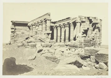 De tempel van Maharaka, Nubië, 1857