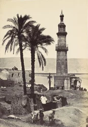 Uitzicht op Girgeh, 1857