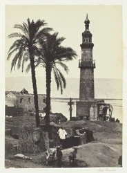 Uitzicht op Girgeh, Boven-Egypte