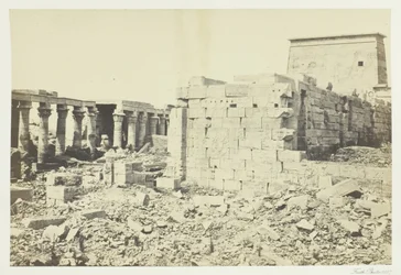 Uitzicht op het eiland Philae, 1857