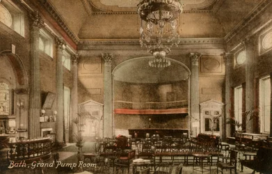 Grand Pump Room, Bath, Somerset, eind 19e of begin 20e eeuw