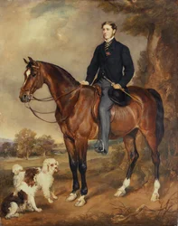 Een Ruiterportret van Seymour Sydney Hyde 6e Graaf van Harrington