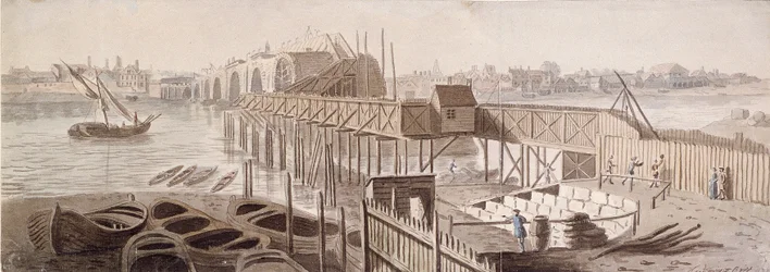 Bouw van de Blackfriars-brug