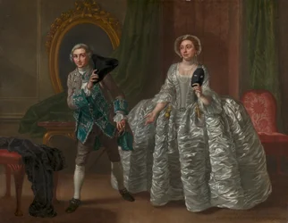 David Garrick en mevrouw Pritchard in Benjamin Hoadley