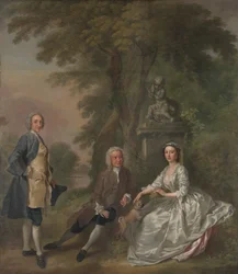 Jonathan Tyers, met zijn dochter Elizabeth, en haar echtgenoot John Wood